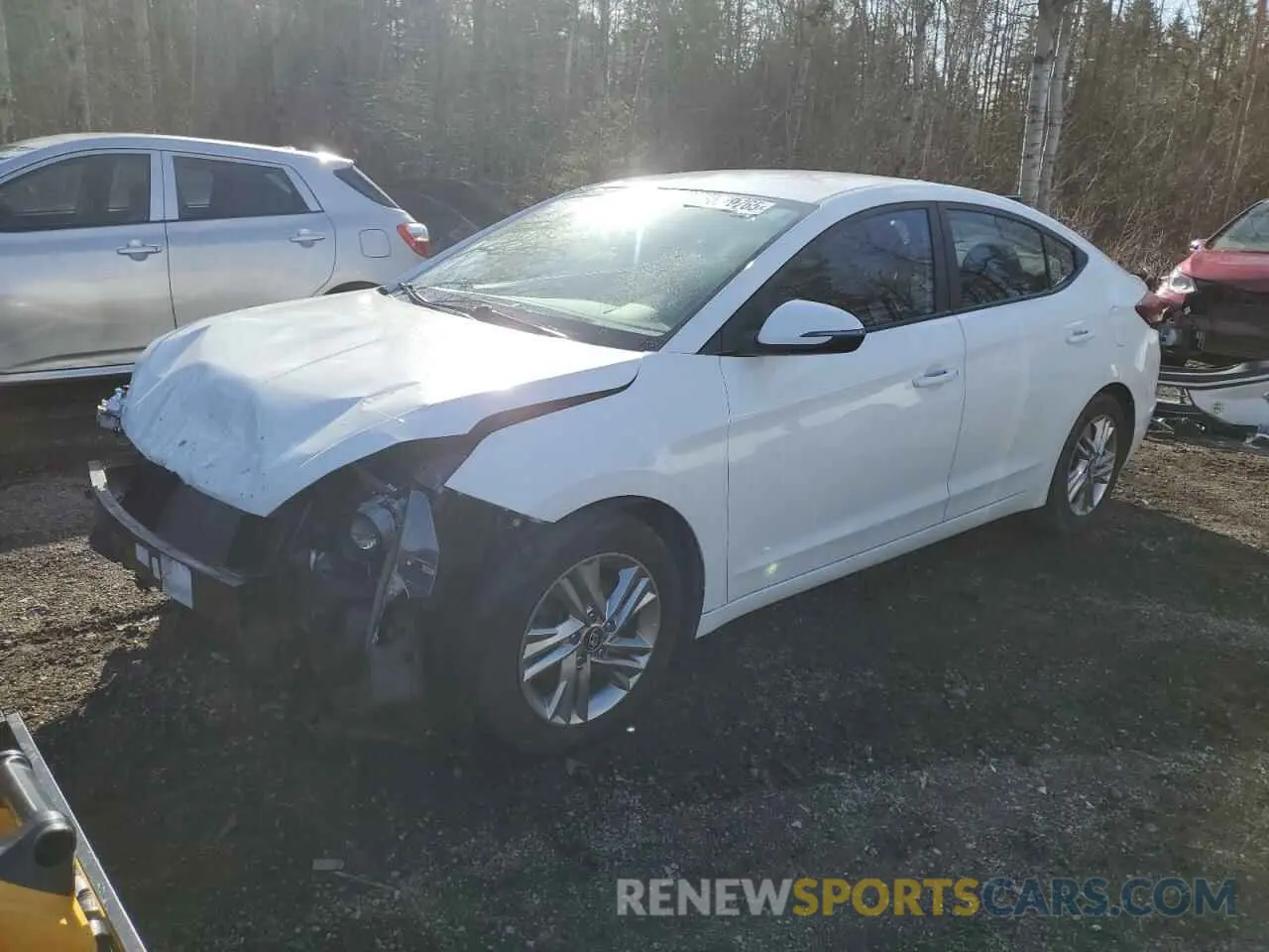 1 Photograph of a damaged car KMHD84LF2KU736107 HYUNDAI ELANTRA 2019