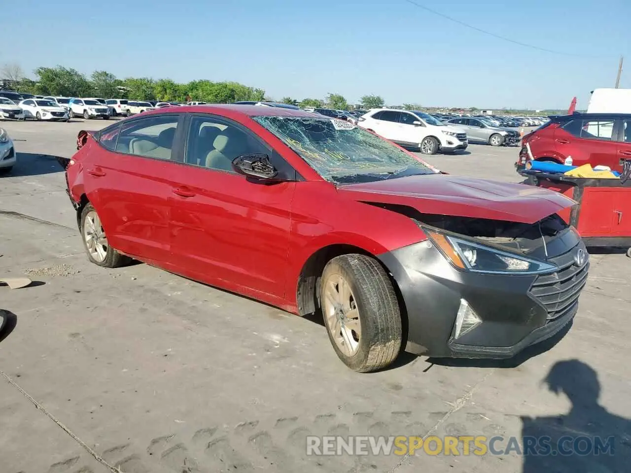 4 Photograph of a damaged car KMHD84LF2KU773593 HYUNDAI ELANTRA 2019