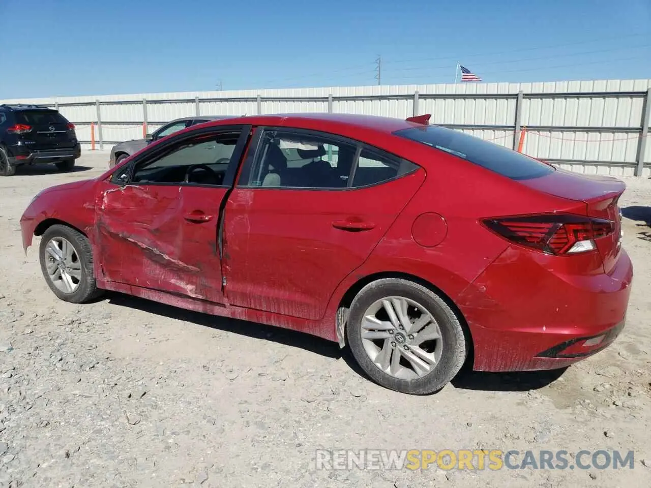 2 Photograph of a damaged car KMHD84LF2KU779913 HYUNDAI ELANTRA 2019