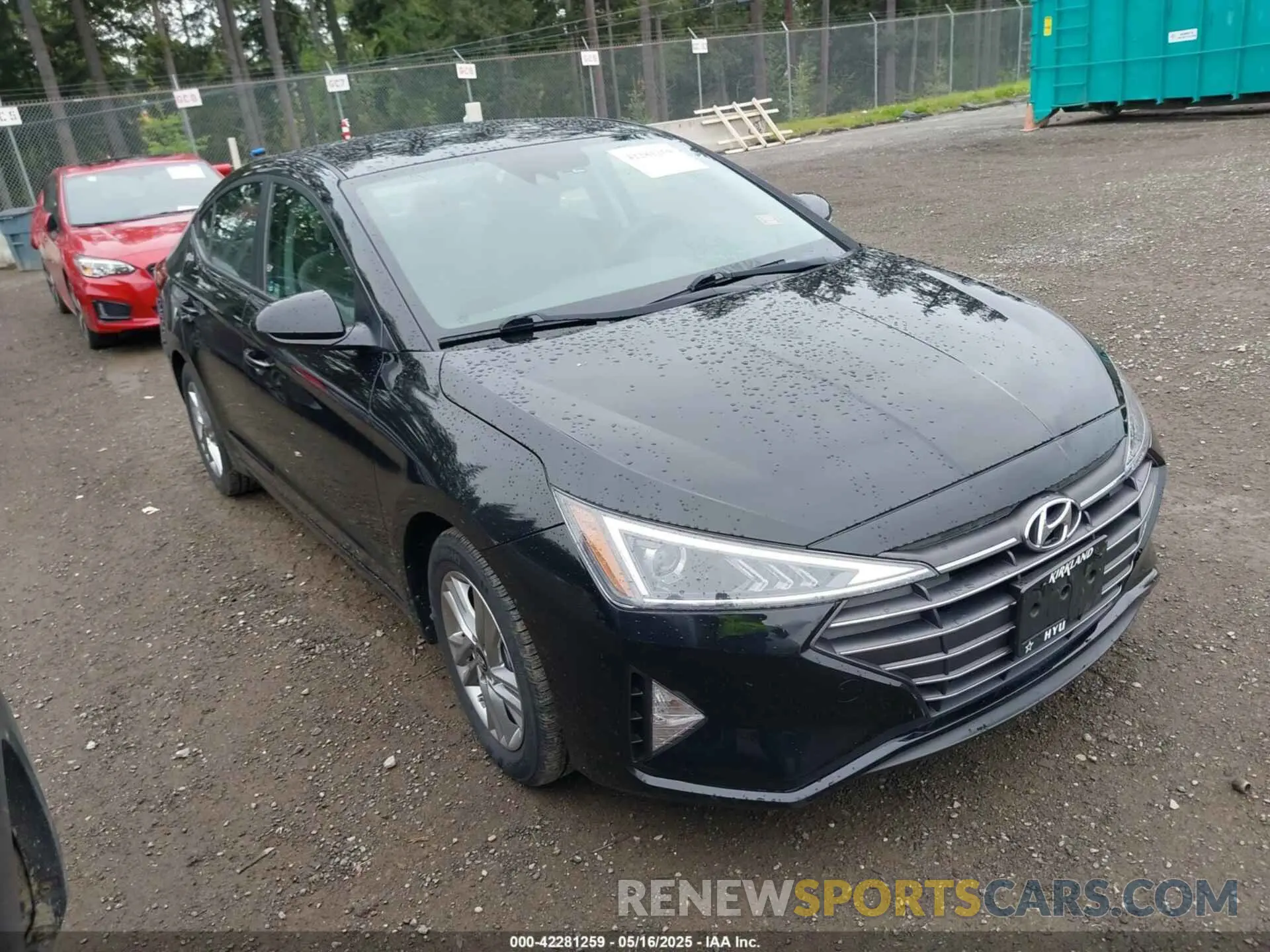 1 Photograph of a damaged car KMHD84LF2KU797912 HYUNDAI ELANTRA 2019