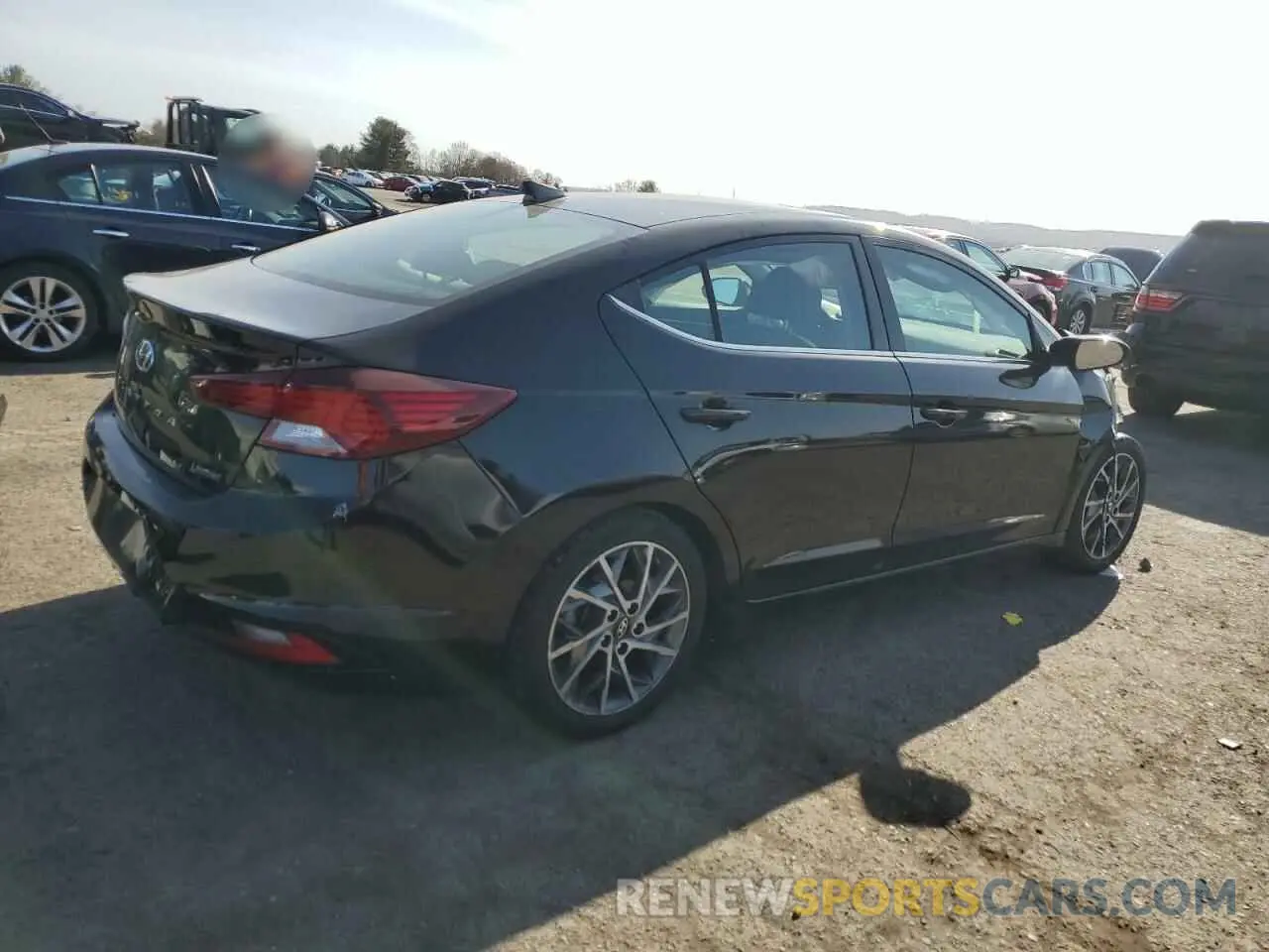 3 Photograph of a damaged car KMHD84LF2KU805913 HYUNDAI ELANTRA 2019