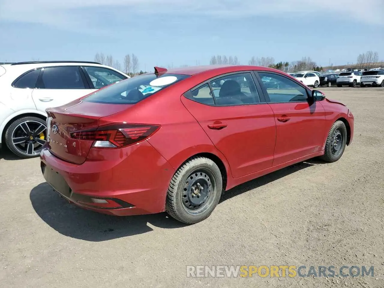 3 Photograph of a damaged car KMHD84LF2KU874715 HYUNDAI ELANTRA 2019