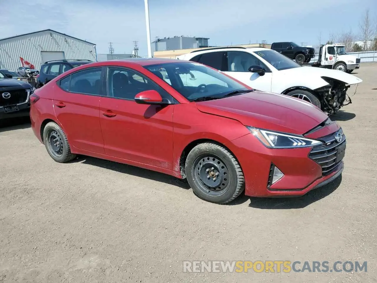 4 Photograph of a damaged car KMHD84LF2KU874715 HYUNDAI ELANTRA 2019