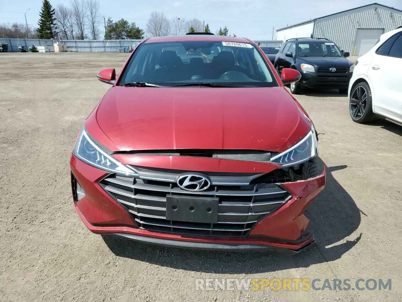 5 Photograph of a damaged car KMHD84LF2KU874715 HYUNDAI ELANTRA 2019