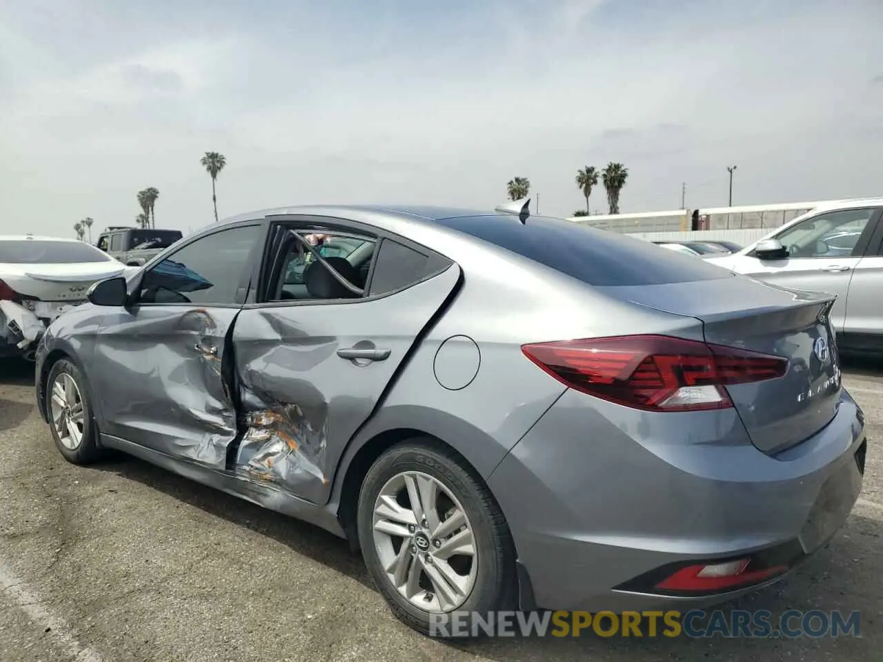 2 Photograph of a damaged car KMHD84LF2KU877758 HYUNDAI ELANTRA 2019