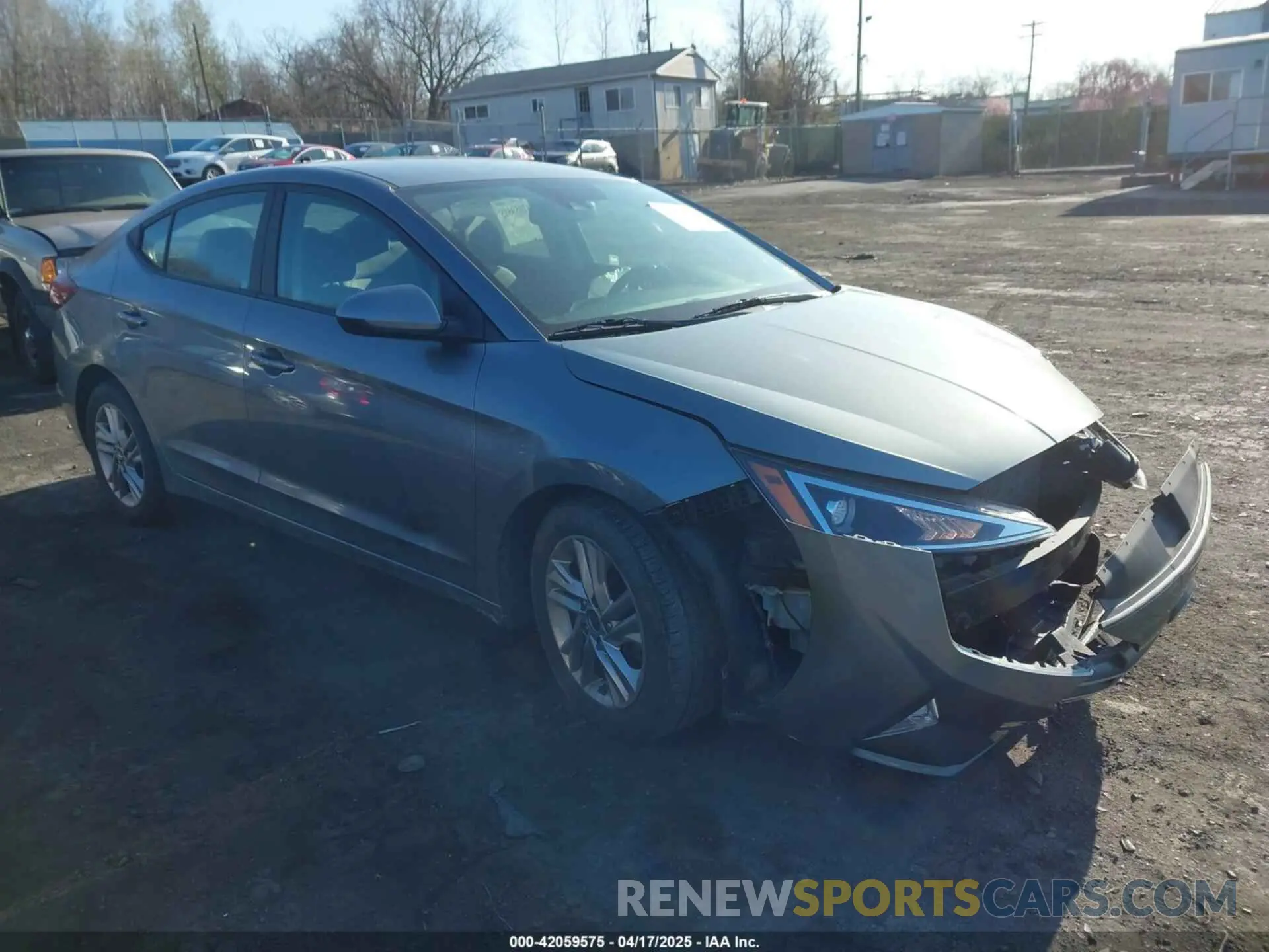 1 Photograph of a damaged car KMHD84LF3KU741087 HYUNDAI ELANTRA 2019