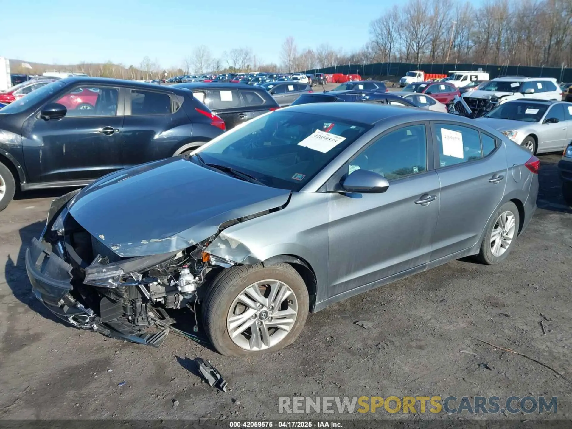2 Photograph of a damaged car KMHD84LF3KU741087 HYUNDAI ELANTRA 2019