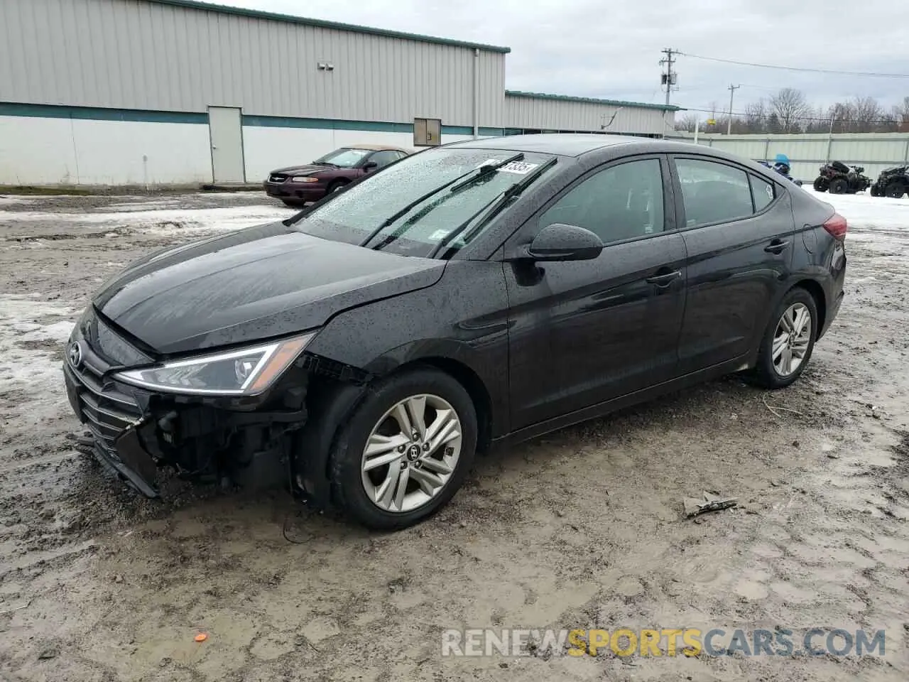1 Photograph of a damaged car KMHD84LF3KU759198 HYUNDAI ELANTRA 2019