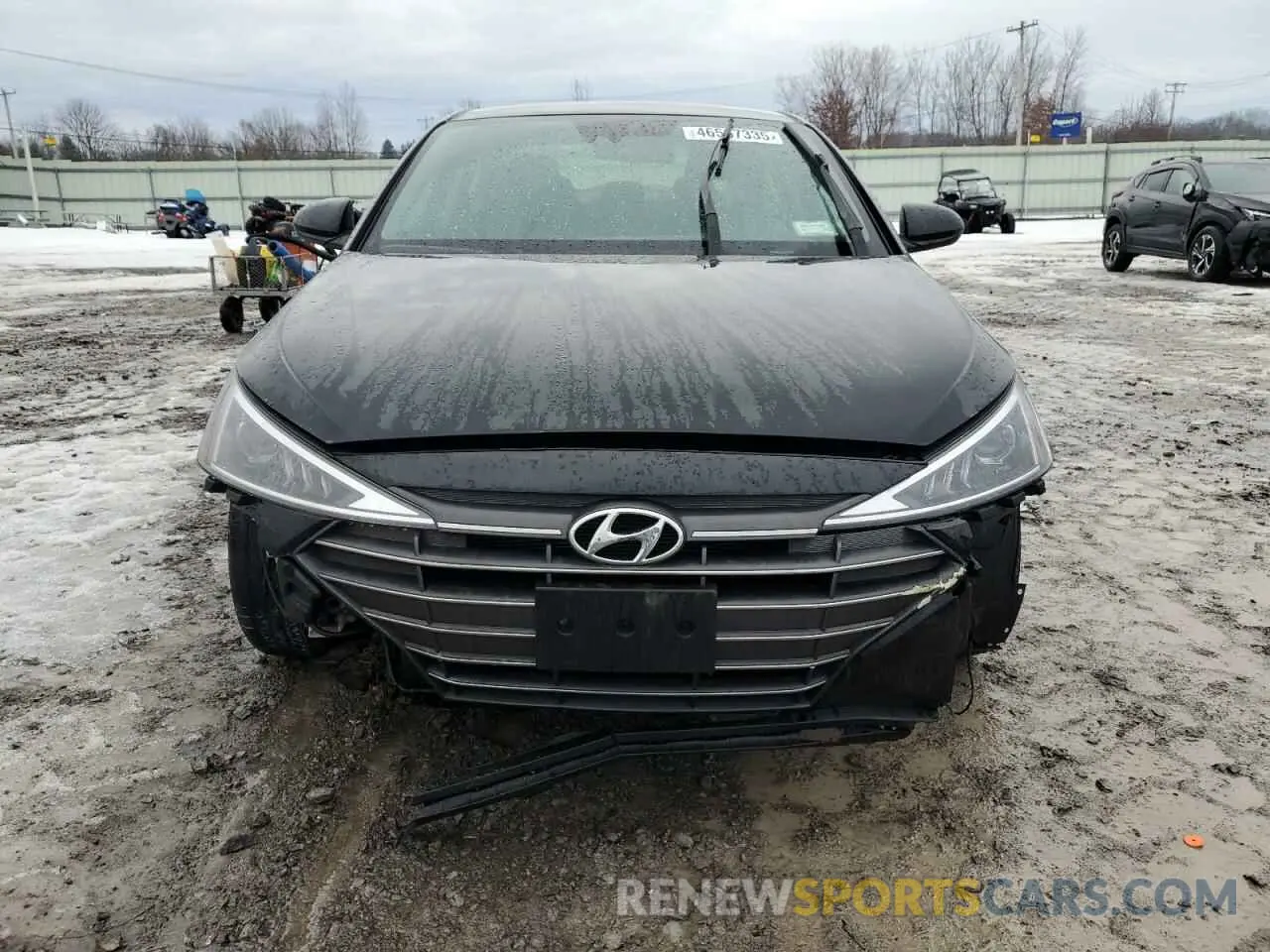 5 Photograph of a damaged car KMHD84LF3KU759198 HYUNDAI ELANTRA 2019
