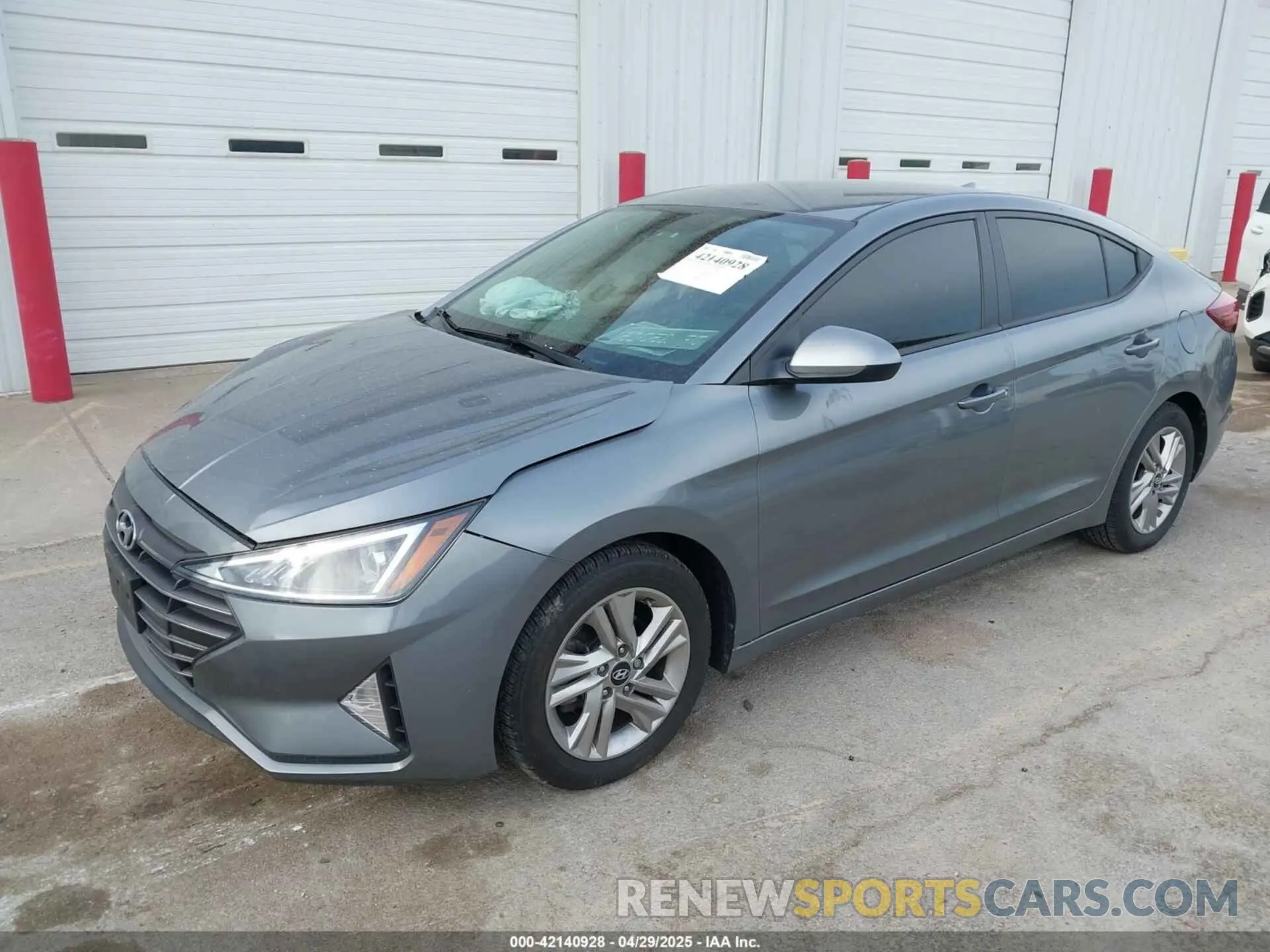 2 Photograph of a damaged car KMHD84LF3KU761288 HYUNDAI ELANTRA 2019
