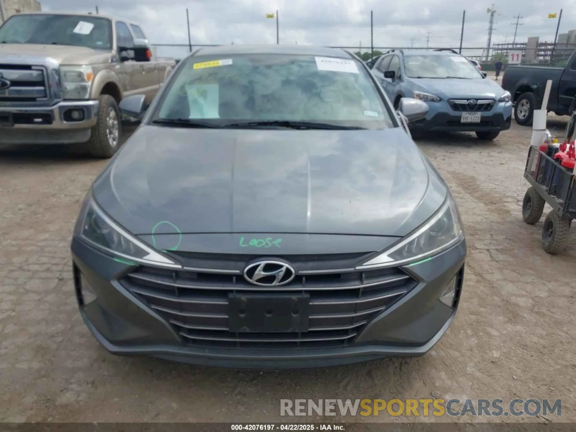 12 Photograph of a damaged car KMHD84LF3KU772775 HYUNDAI ELANTRA 2019