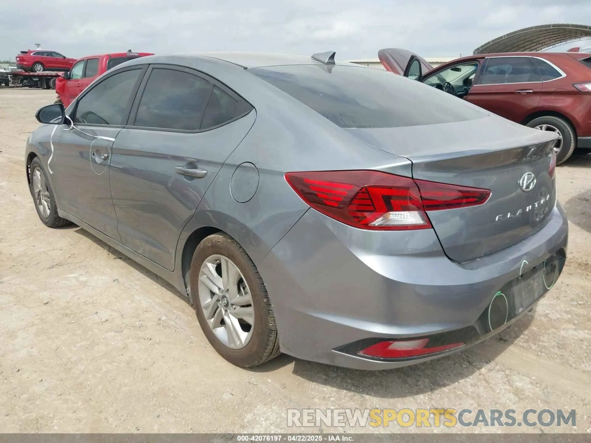 3 Photograph of a damaged car KMHD84LF3KU772775 HYUNDAI ELANTRA 2019
