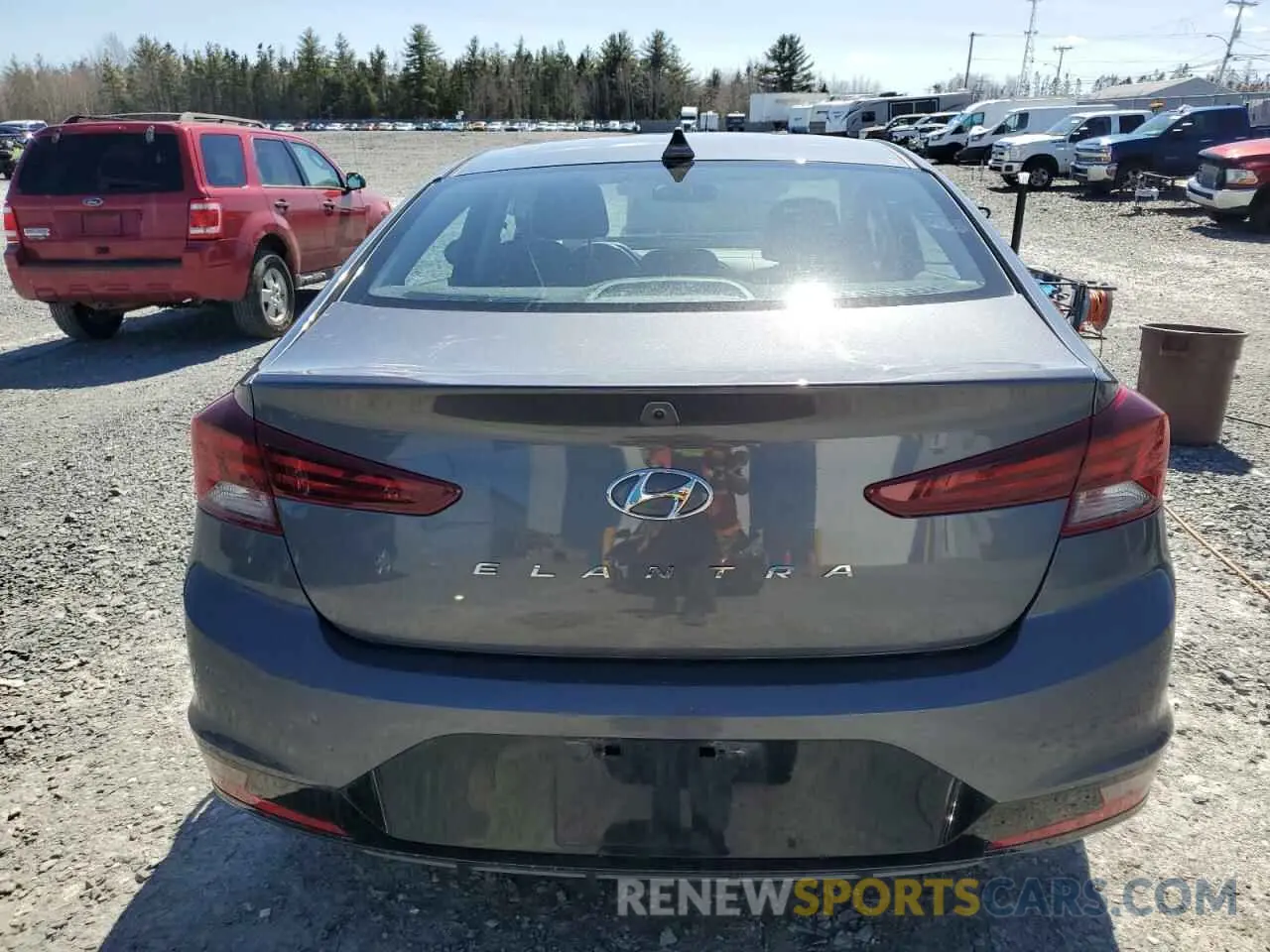 6 Photograph of a damaged car KMHD84LF3KU873573 HYUNDAI ELANTRA 2019