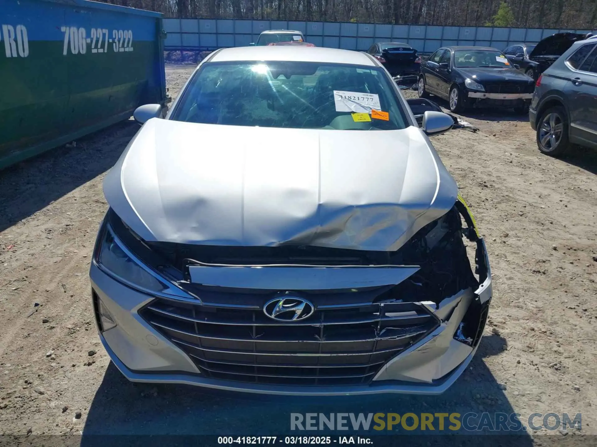 12 Photograph of a damaged car KMHD84LF4KU743494 HYUNDAI ELANTRA 2019