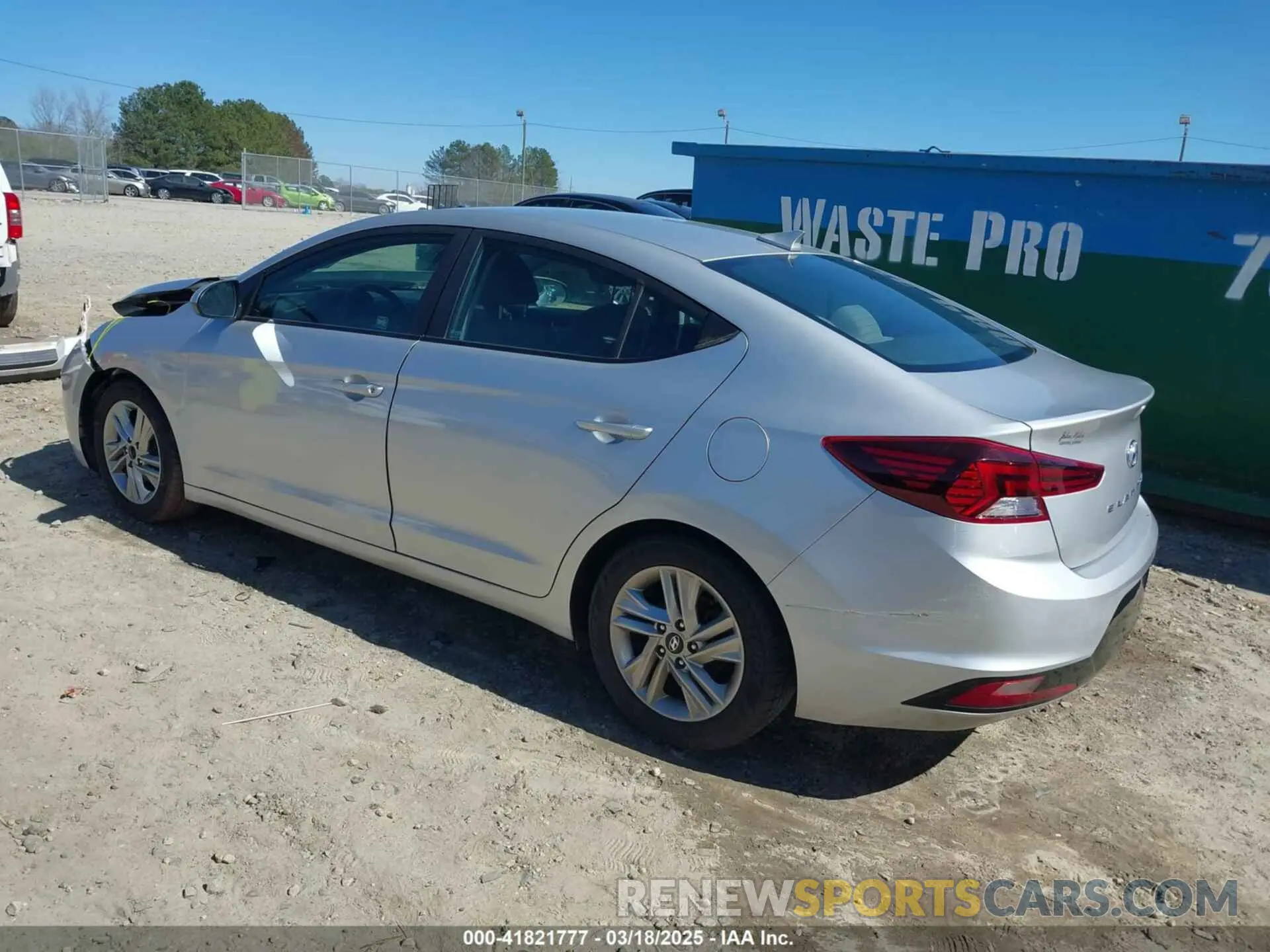 3 Photograph of a damaged car KMHD84LF4KU743494 HYUNDAI ELANTRA 2019