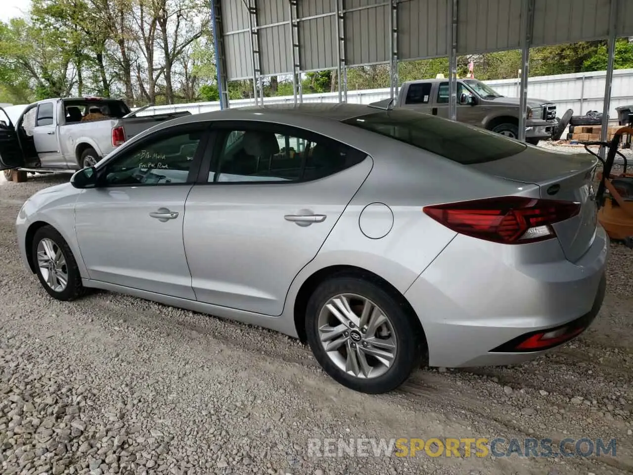 2 Photograph of a damaged car KMHD84LF4KU755063 HYUNDAI ELANTRA 2019