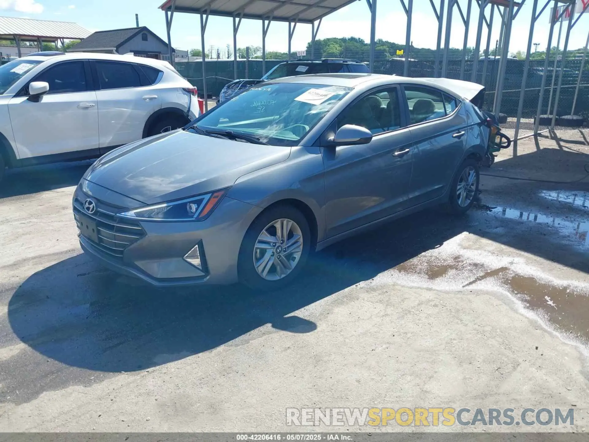 2 Photograph of a damaged car KMHD84LF4KU816525 HYUNDAI ELANTRA 2019