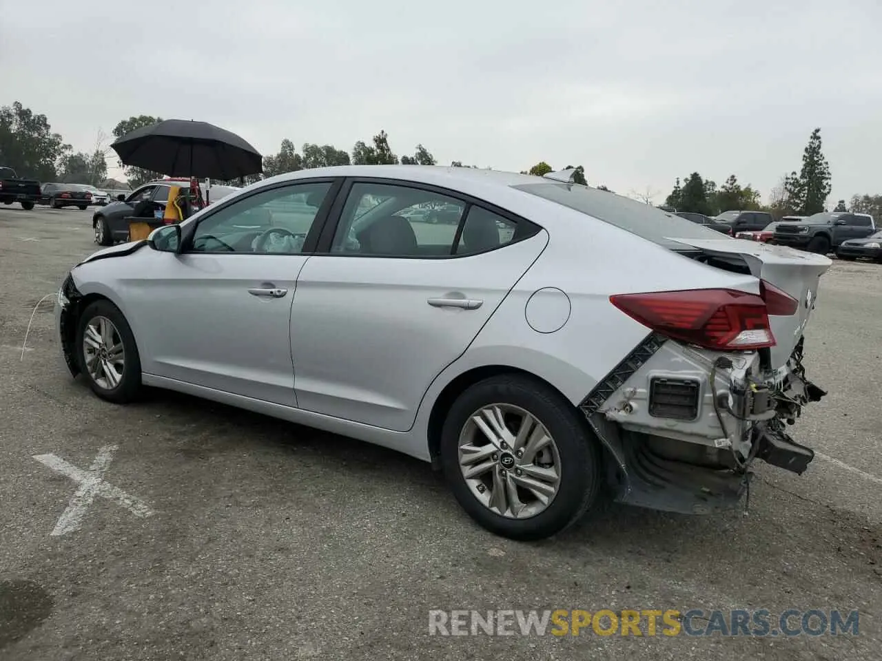 2 Photograph of a damaged car KMHD84LF4KU846558 HYUNDAI ELANTRA 2019
