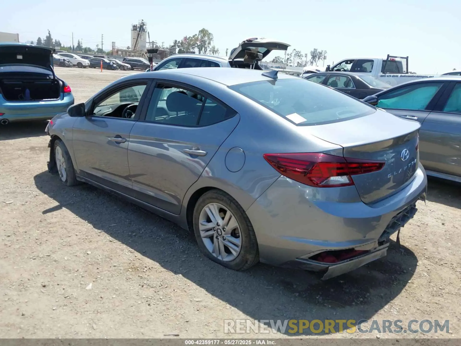 3 Photograph of a damaged car KMHD84LF4KU862789 HYUNDAI ELANTRA 2019
