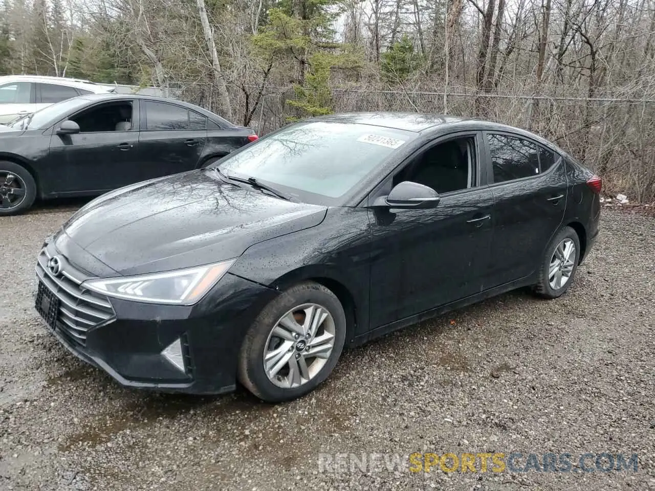 1 Photograph of a damaged car KMHD84LF4KU889958 HYUNDAI ELANTRA 2019