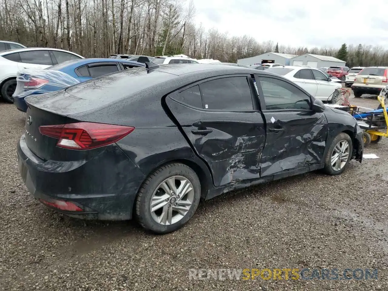 3 Photograph of a damaged car KMHD84LF4KU889958 HYUNDAI ELANTRA 2019