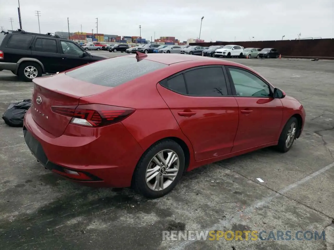 3 Photograph of a damaged car KMHD84LF5KU737977 HYUNDAI ELANTRA 2019