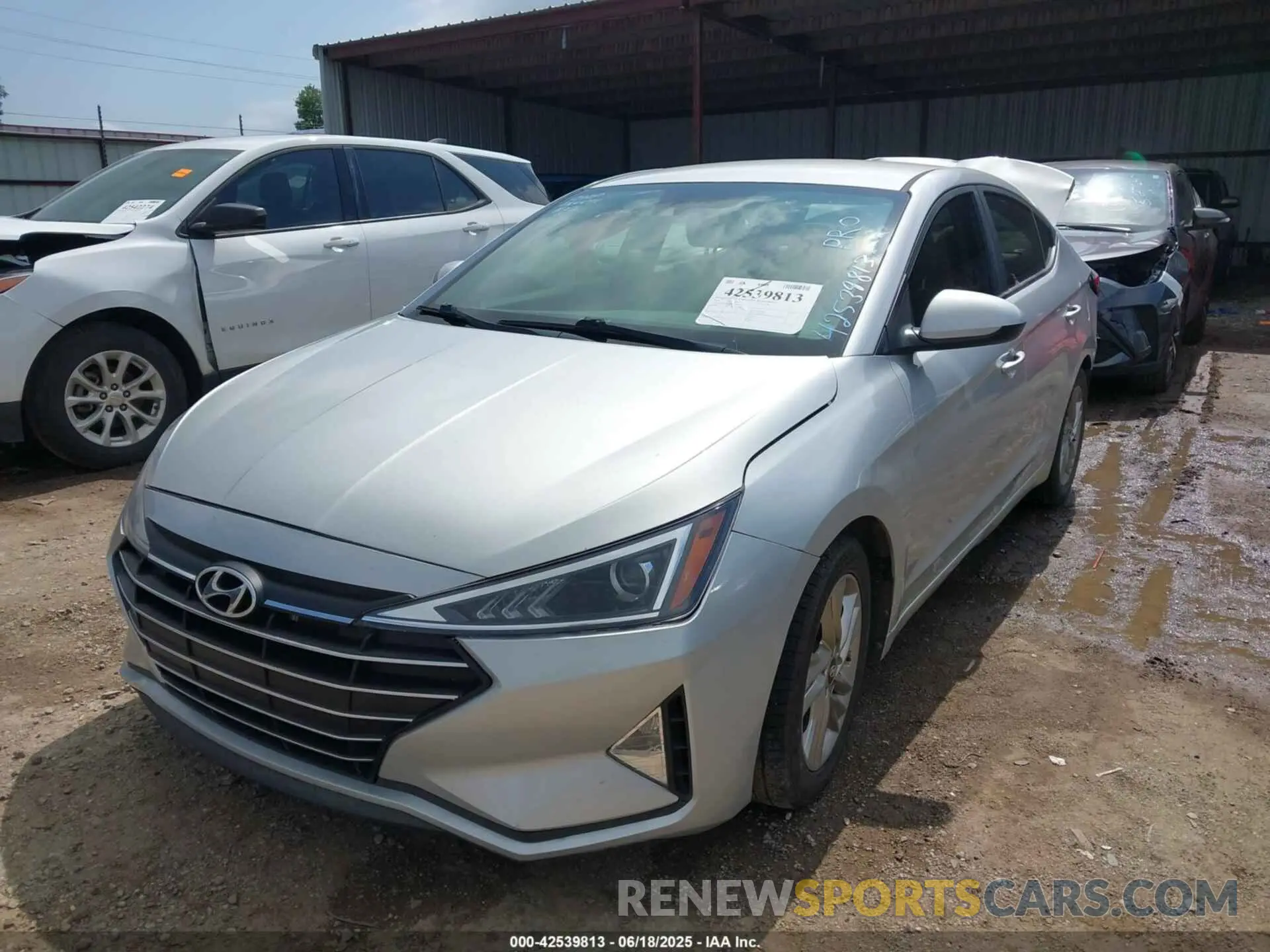 2 Photograph of a damaged car KMHD84LF5KU738904 HYUNDAI ELANTRA 2019