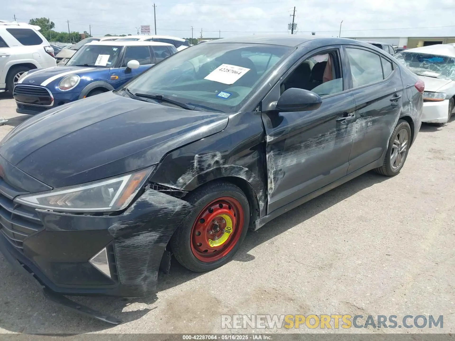 6 Photograph of a damaged car KMHD84LF5KU786869 HYUNDAI ELANTRA 2019