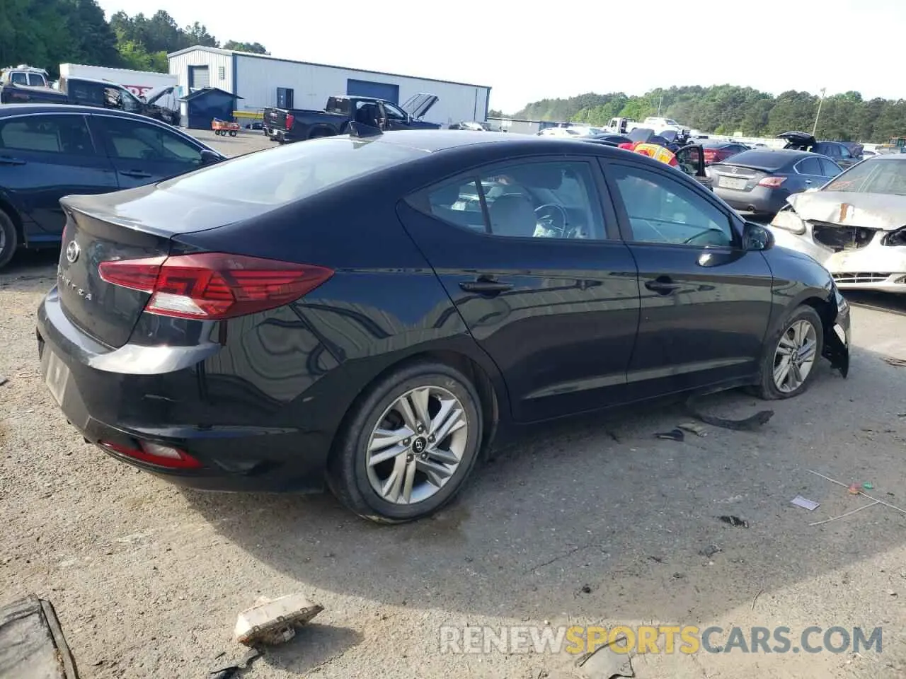 3 Photograph of a damaged car KMHD84LF5KU865667 HYUNDAI ELANTRA 2019