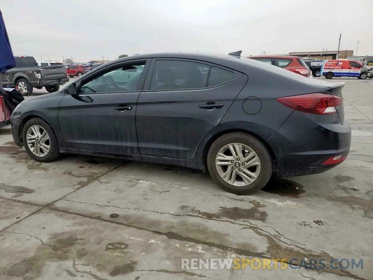 2 Photograph of a damaged car KMHD84LF5KU867239 HYUNDAI ELANTRA 2019