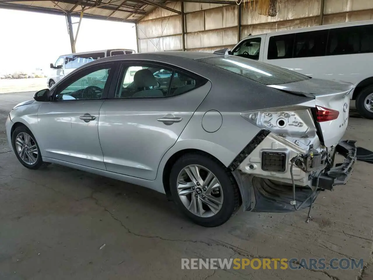 2 Photograph of a damaged car KMHD84LF6KU746140 HYUNDAI ELANTRA 2019