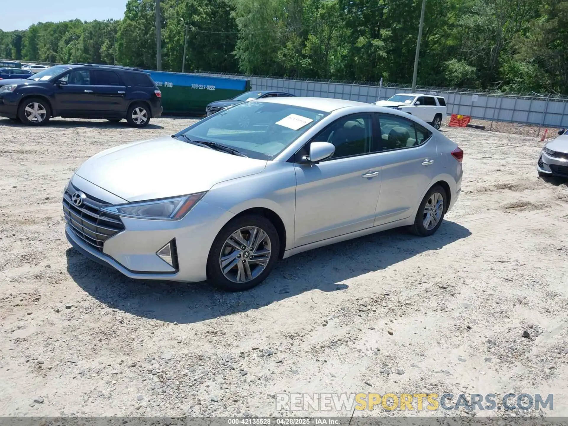 2 Photograph of a damaged car KMHD84LF6KU746655 HYUNDAI ELANTRA 2019