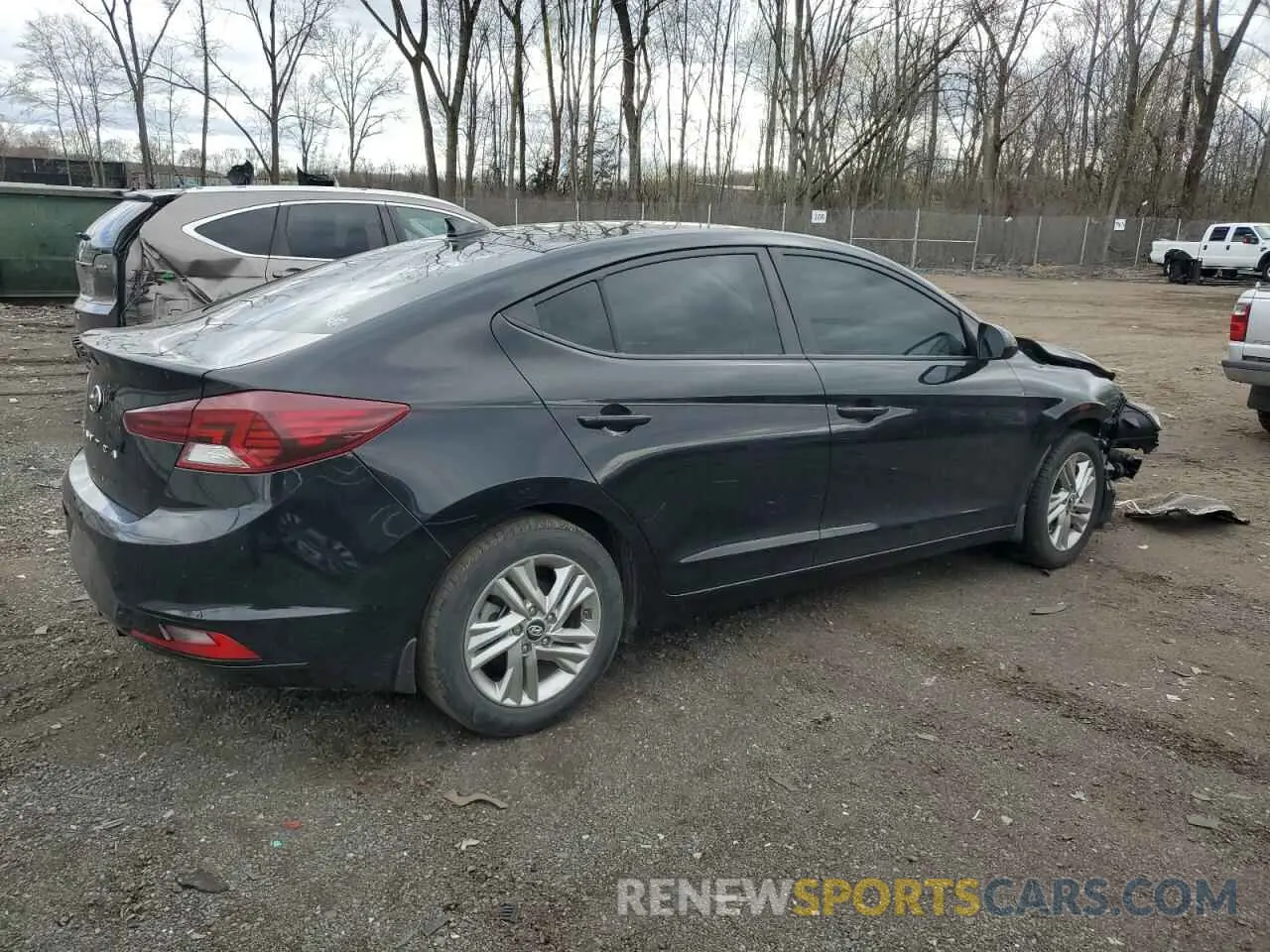 3 Photograph of a damaged car KMHD84LF6KU784368 HYUNDAI ELANTRA 2019