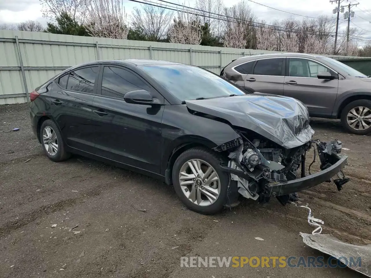 4 Photograph of a damaged car KMHD84LF6KU784368 HYUNDAI ELANTRA 2019