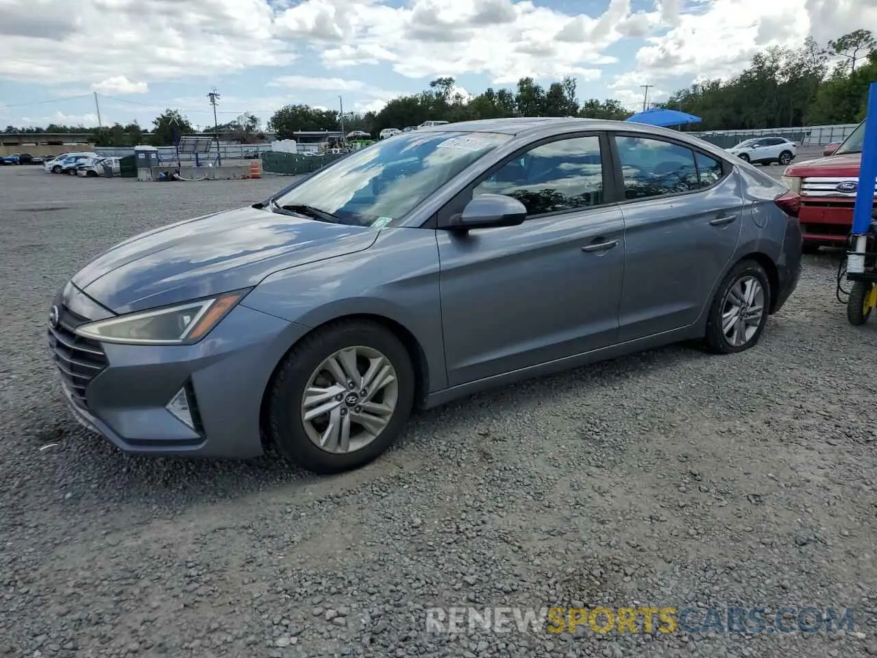 1 Photograph of a damaged car KMHD84LF6KU810127 HYUNDAI ELANTRA 2019