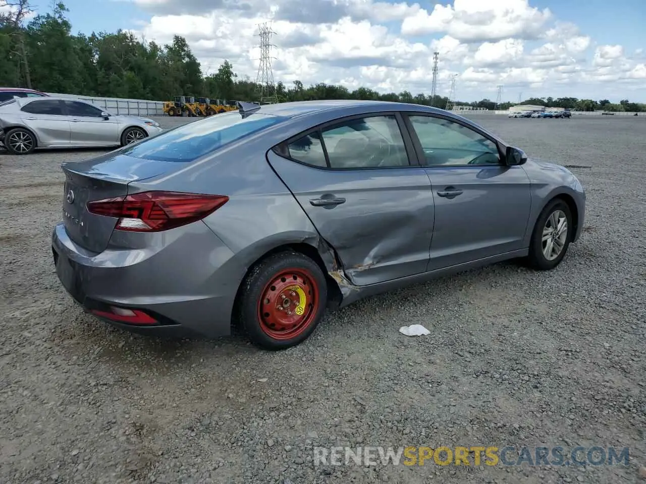 3 Photograph of a damaged car KMHD84LF6KU810127 HYUNDAI ELANTRA 2019