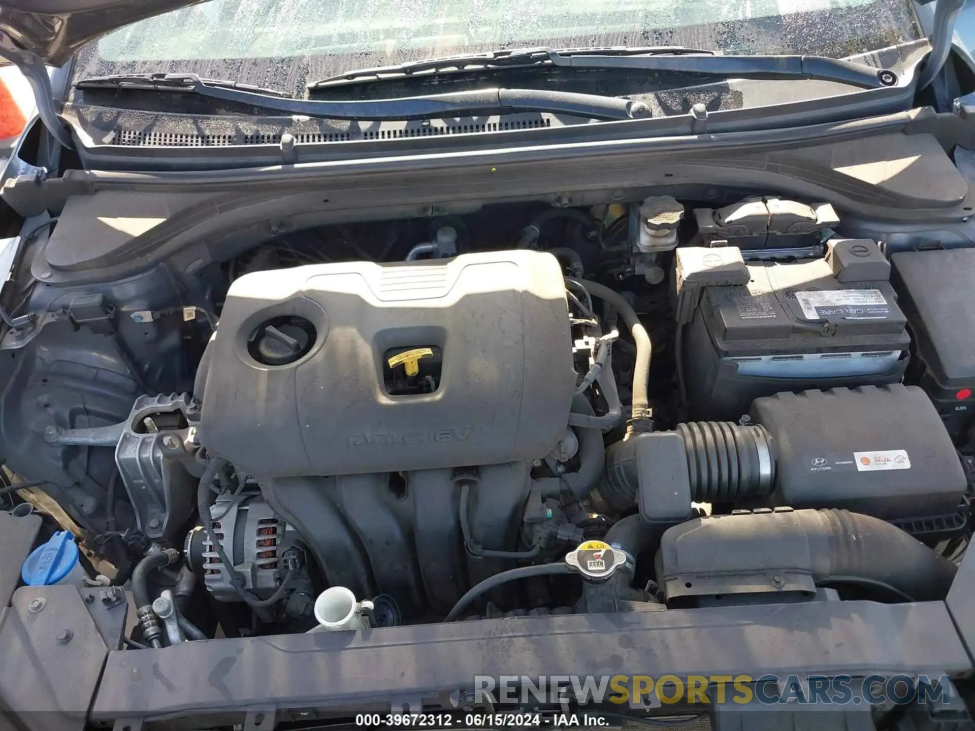 10 Photograph of a damaged car KMHD84LF6KU814856 HYUNDAI ELANTRA 2019