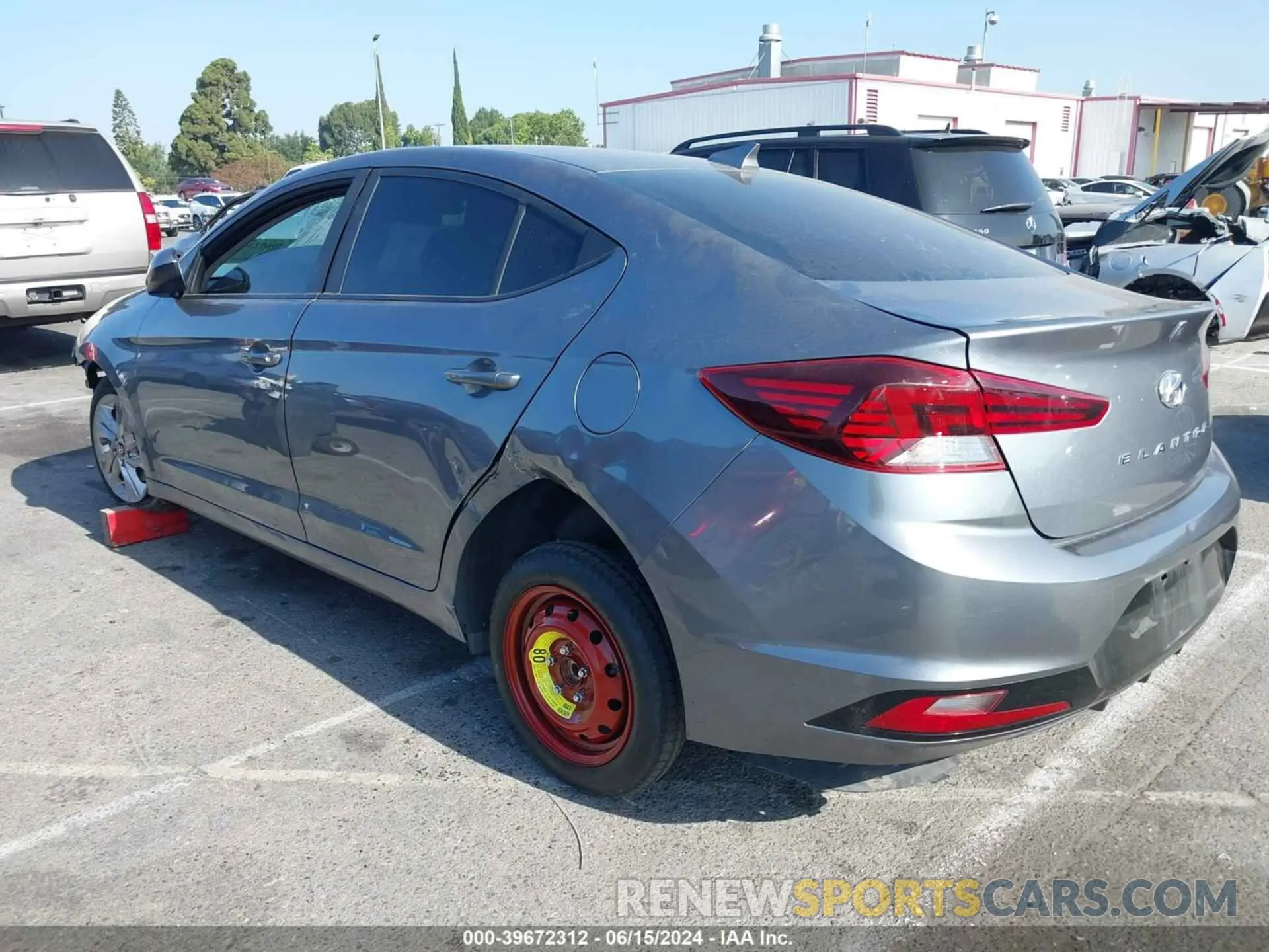 3 Photograph of a damaged car KMHD84LF6KU814856 HYUNDAI ELANTRA 2019