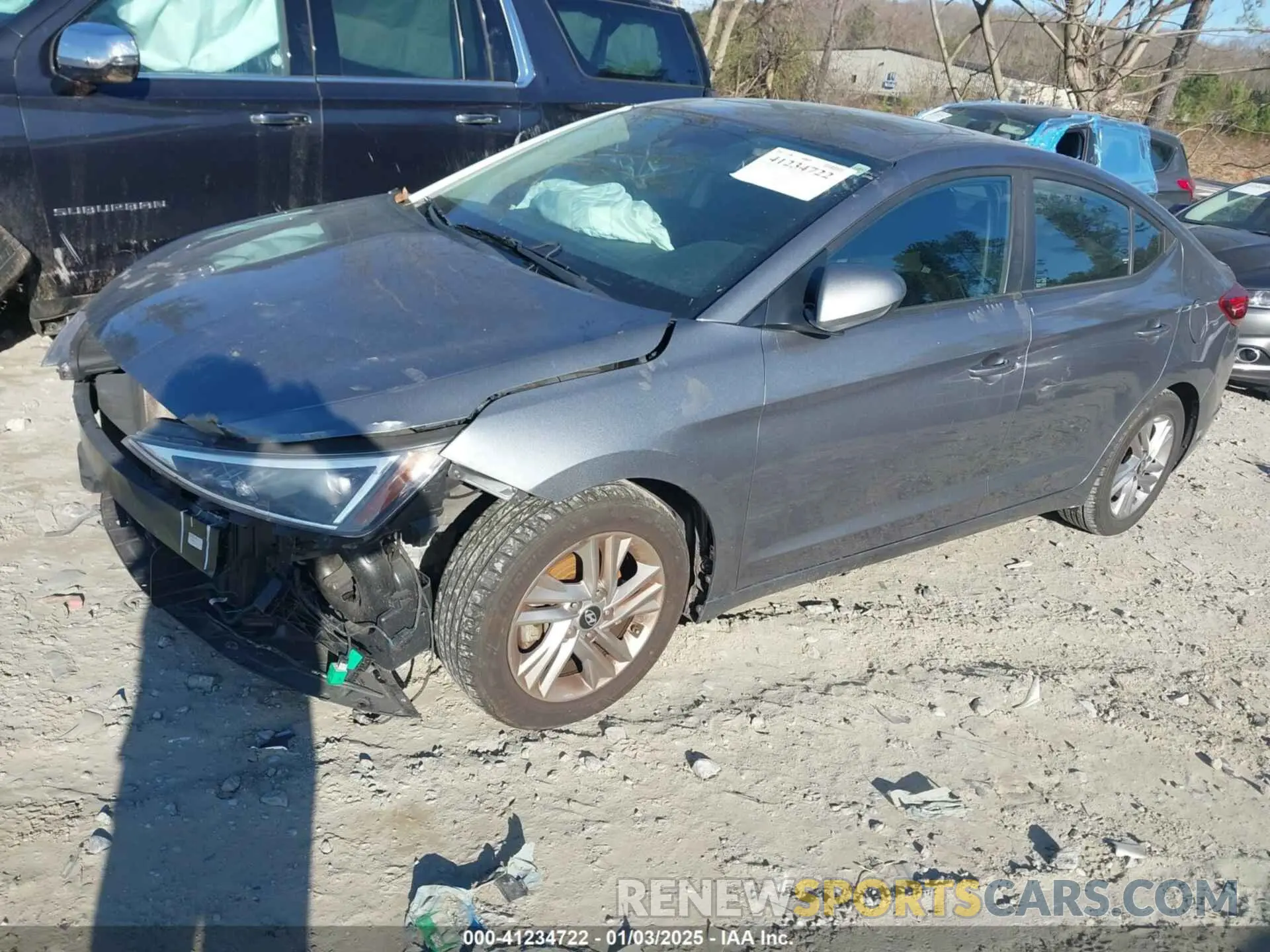 2 Photograph of a damaged car KMHD84LF6KU830703 HYUNDAI ELANTRA 2019