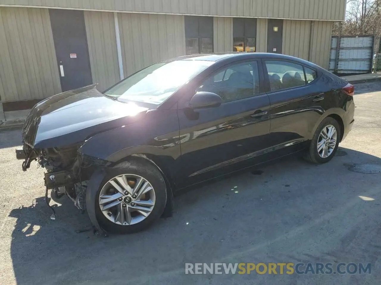 1 Photograph of a damaged car KMHD84LF6KU877763 HYUNDAI ELANTRA 2019