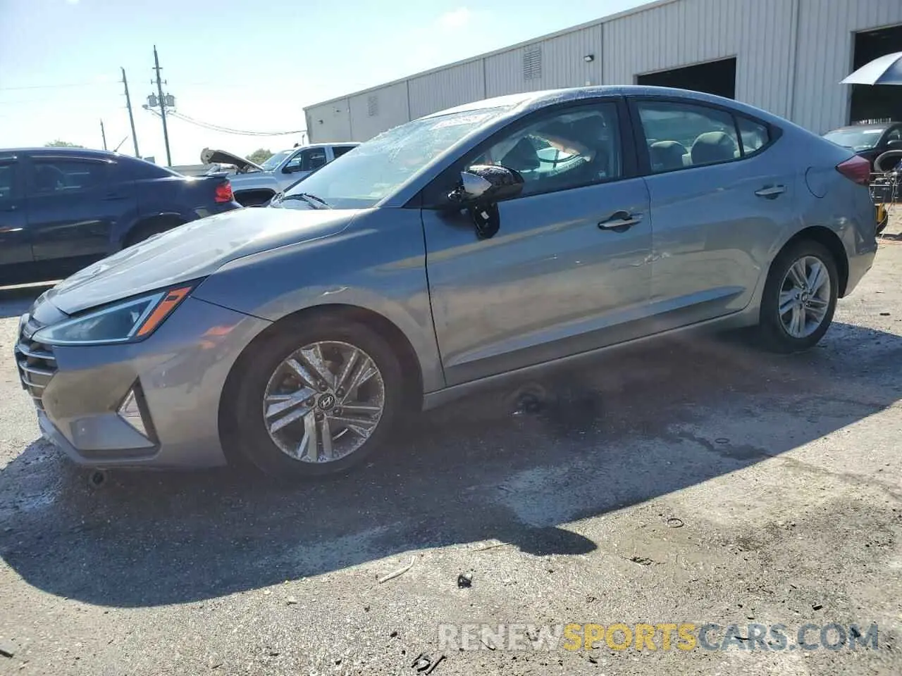 1 Photograph of a damaged car KMHD84LF7KU750553 HYUNDAI ELANTRA 2019