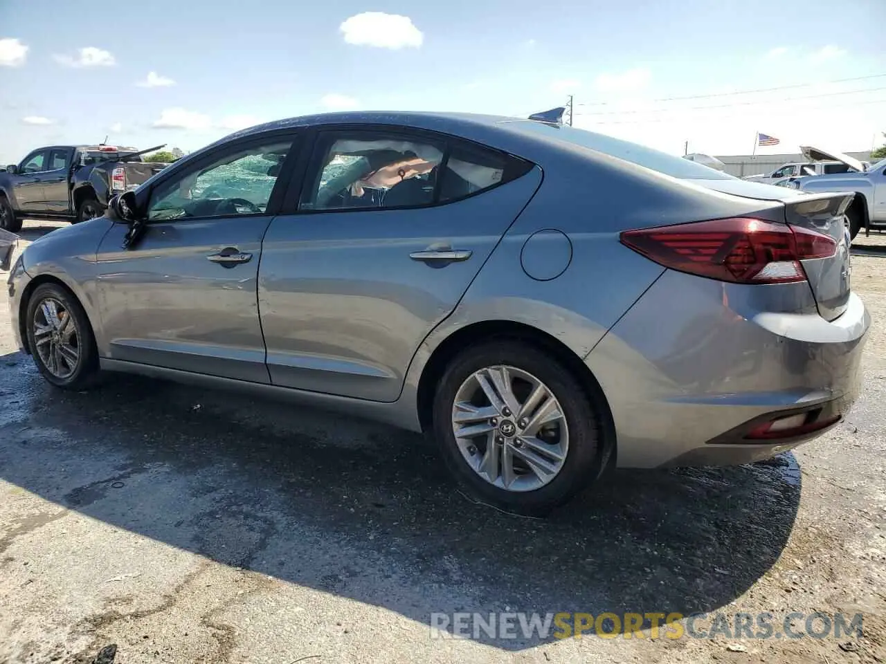 2 Photograph of a damaged car KMHD84LF7KU750553 HYUNDAI ELANTRA 2019