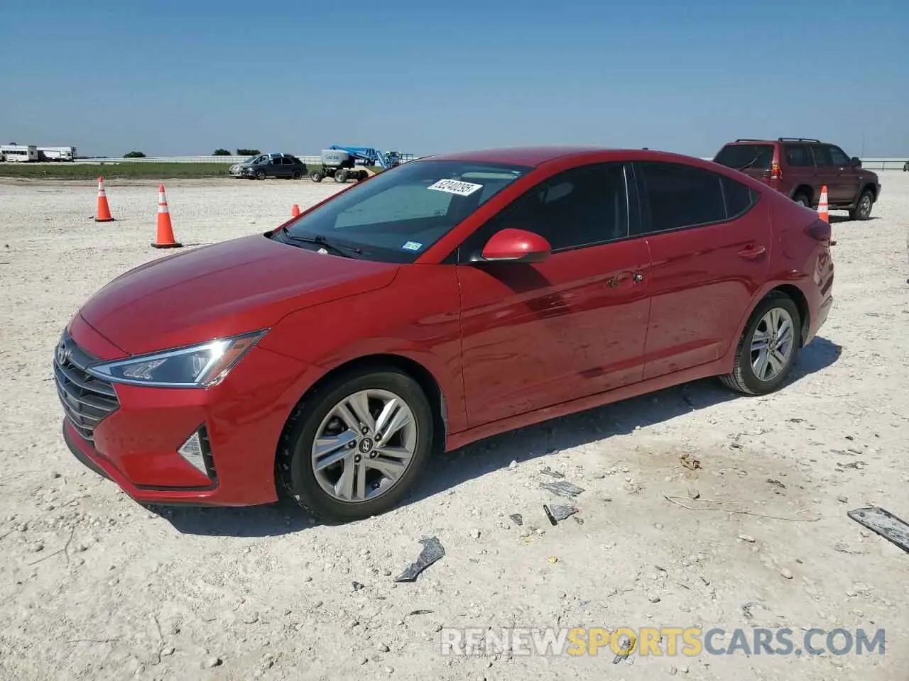1 Photograph of a damaged car KMHD84LF7KU797792 HYUNDAI ELANTRA 2019