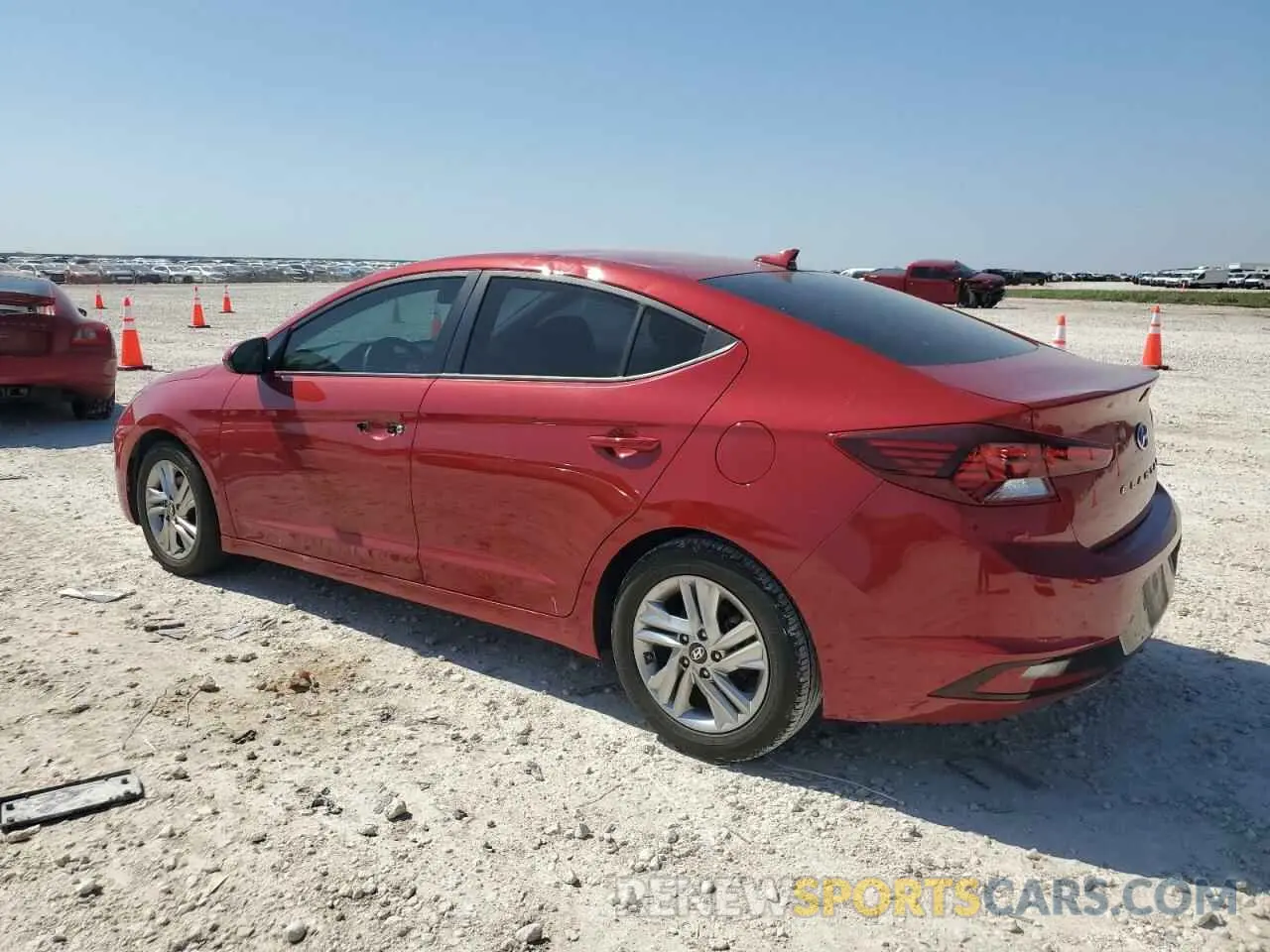 2 Photograph of a damaged car KMHD84LF7KU797792 HYUNDAI ELANTRA 2019