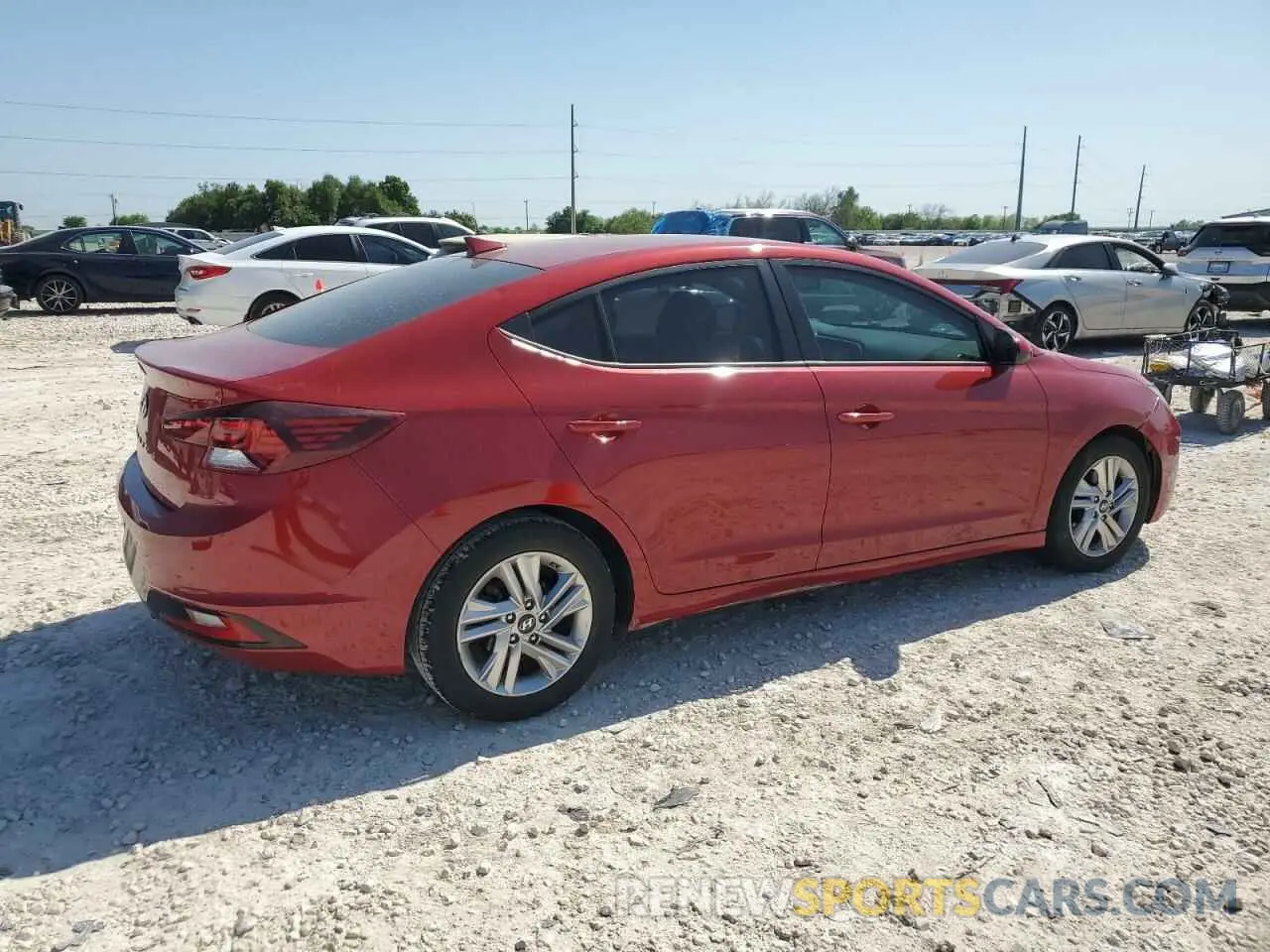 3 Photograph of a damaged car KMHD84LF7KU797792 HYUNDAI ELANTRA 2019