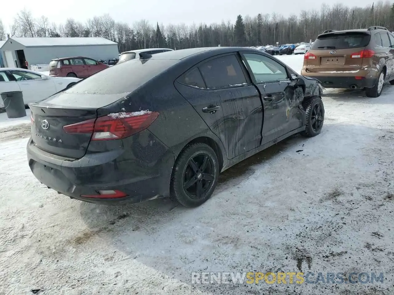 3 Photograph of a damaged car KMHD84LF7KU800884 HYUNDAI ELANTRA 2019