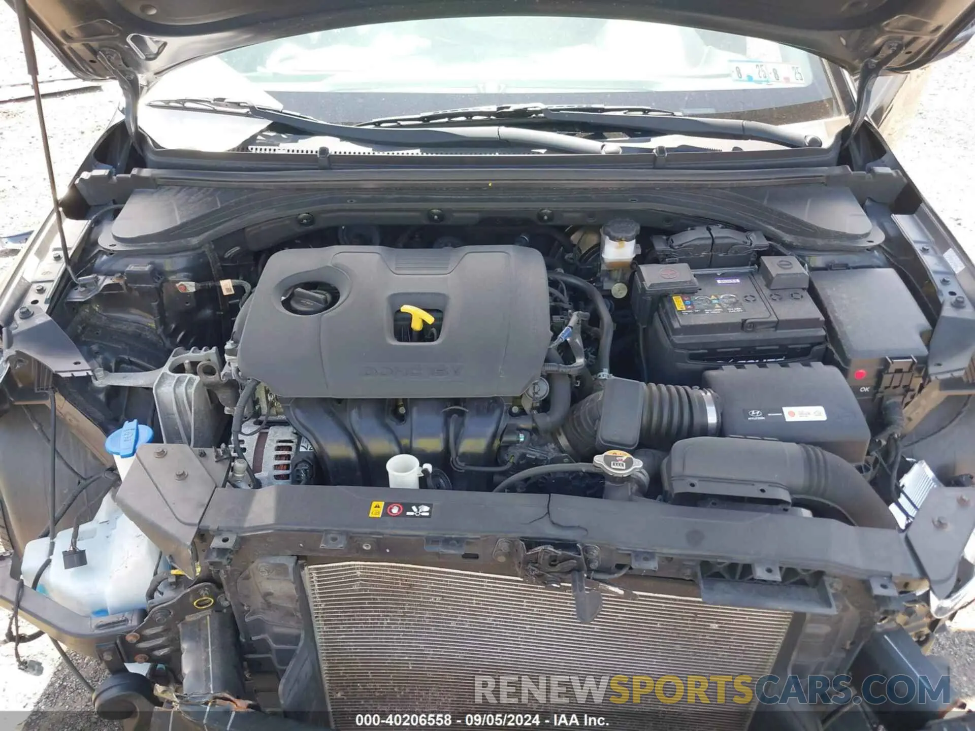 10 Photograph of a damaged car KMHD84LF7KU862253 HYUNDAI ELANTRA 2019