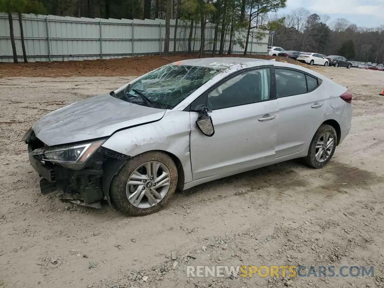 1 Photograph of a damaged car KMHD84LF8KU768916 HYUNDAI ELANTRA 2019