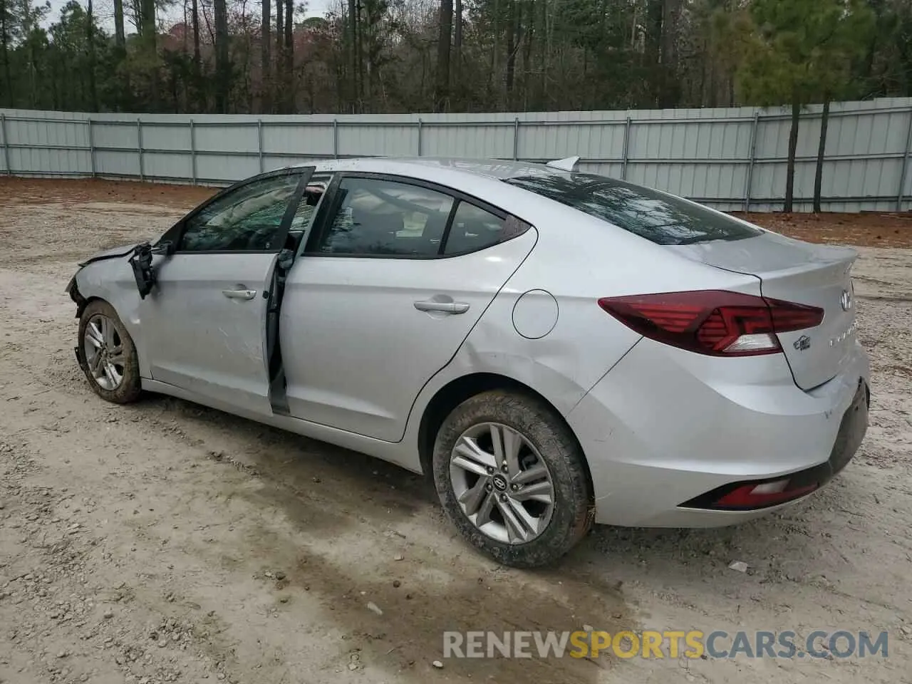 2 Photograph of a damaged car KMHD84LF8KU768916 HYUNDAI ELANTRA 2019
