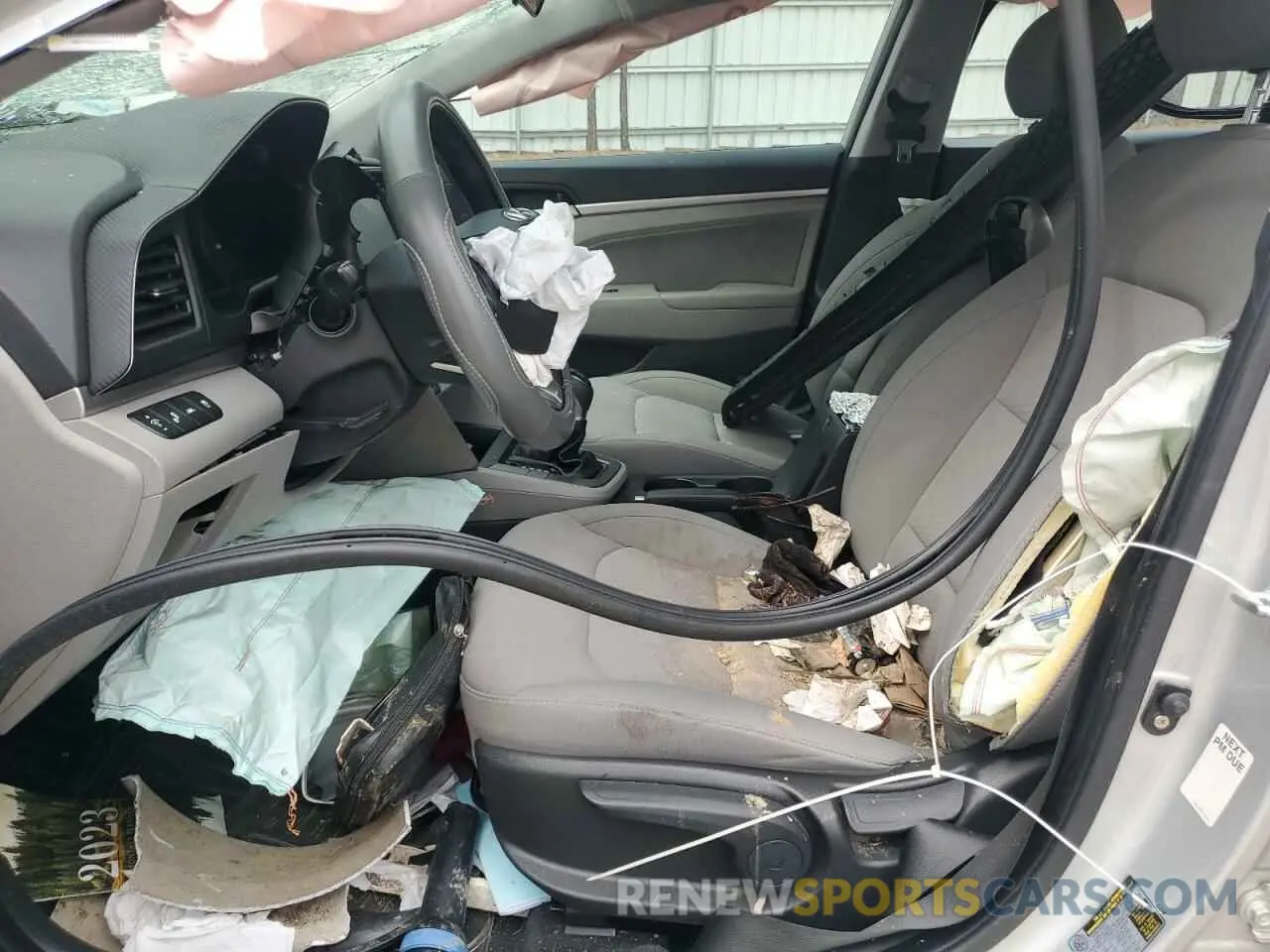 7 Photograph of a damaged car KMHD84LF8KU768916 HYUNDAI ELANTRA 2019